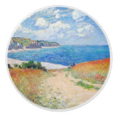Claude Monet - Pad in Tarwevelden bij Pourville Keramische Knop (Voorkant)