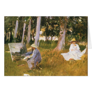 Claude Monet Painting, Edge of a Wood par Sargent