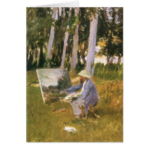 Claude Monet Painting, Edge of a Wood par Sargent