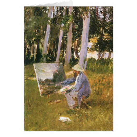 Claude Monet Painting, Edge of a Wood par Sargent (Devant)