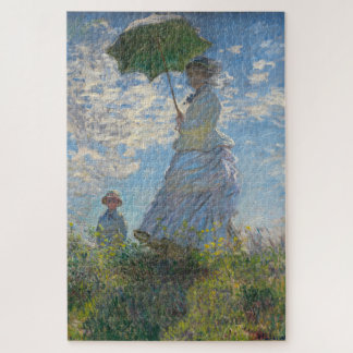 Claude Monet Painting Lady met Parasol Legpuzzel