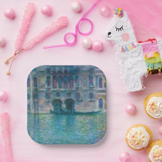 Claude Monet - Palazzo da Mula Papieren Bordje (Feest)