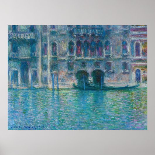 Claude Monet - Palazzo da Mula Poster (Voorkant)