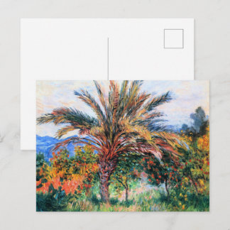 Claude Monet, Palmboom bij Bordighera, Briefkaart