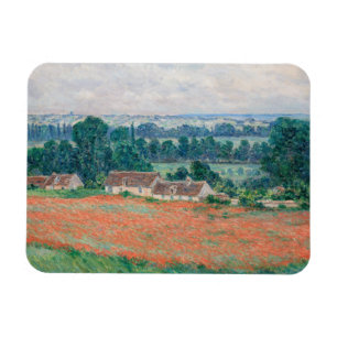 Claude Monet - Papaverveld, Giverny Magneet