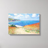 Claude Monet - Path in Wheat Fields at Pourville Canvas Afdruk (Voorkant)