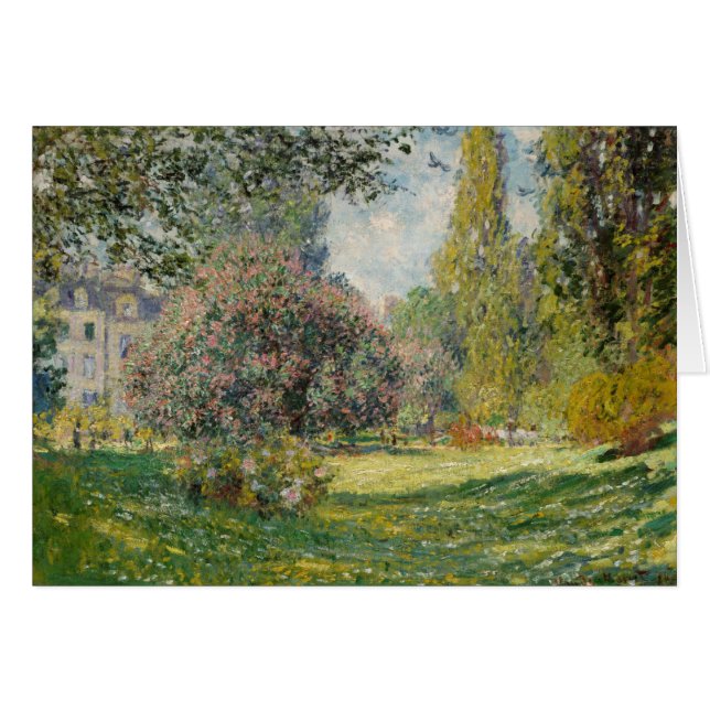Claude Monet | Paysage : Le Parc Monceau (Devant horizontal)