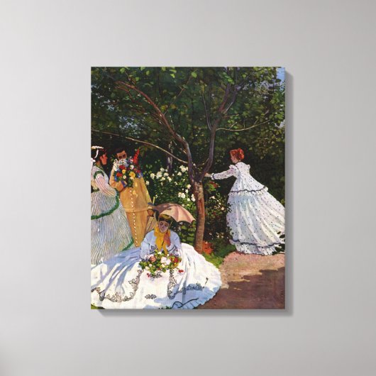 Claude Monet - Picknick Canvas Afdruk (Voorkant)