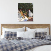 Claude Monet - Picknick Canvas Afdruk (Insitu (Slaapkamer))