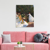 Claude Monet - Picknick Canvas Afdruk (Insitu (Woonkamer))