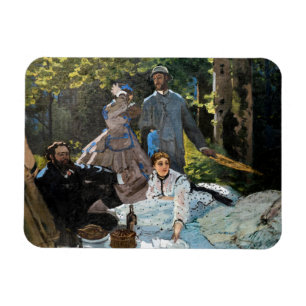Claude Monet - Picknick op het gras, rechterpaneel Magneet