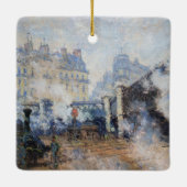 Claude Monet - Pont de l'Europe, Gare Saint-Lazare Keramisch Ornament (Achterkant)