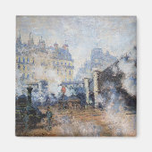 Claude Monet - Pont de l'Europe, Gare Saint-Lazare Magneet (Voorkant)
