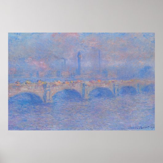 Claude Monet Pont de Waterloo Impression Soleil Ar (Devant)