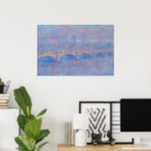 Claude Monet Pont de Waterloo Impression Soleil Ar (Bureau à domicile)