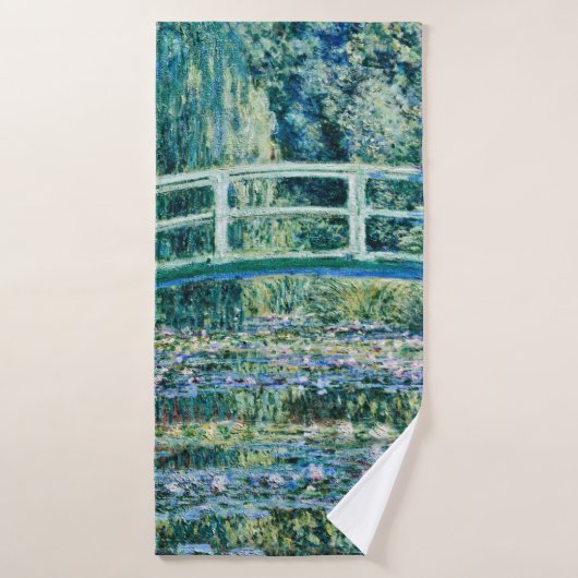 Claude Monet - Pont D'Eau Et Pont Japonais (Serviette de bain)