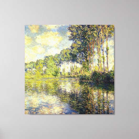 Claude Monet - Poplars on the Epte Canvas Afdruk (Voorkant)