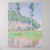 Claude Monet Poplars Pink Effect 1891 Beroemde ver Poster (Voorkant)