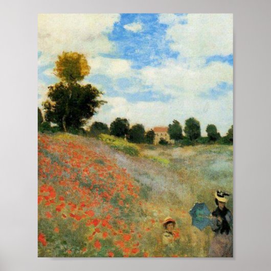 Claude Monet Poppies Poster (Voorkant)