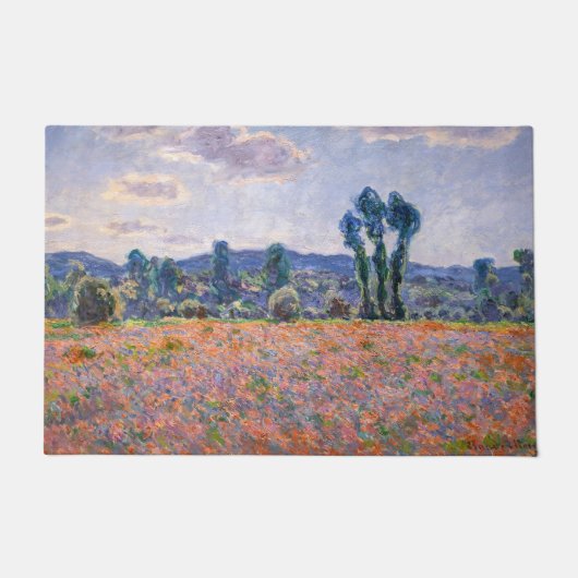 Claude Monet - Poppy Field 1890 (Giverny) Deurmat (Voorkant)