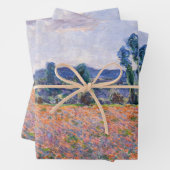 Claude Monet - Poppy Field 1890 (Giverny) Inpakpapier Vel (In situ)