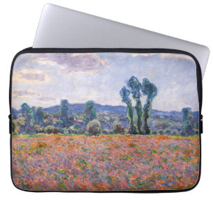Claude Monet - Poppy Field 1890 (Giverny) Laptop Sleeve