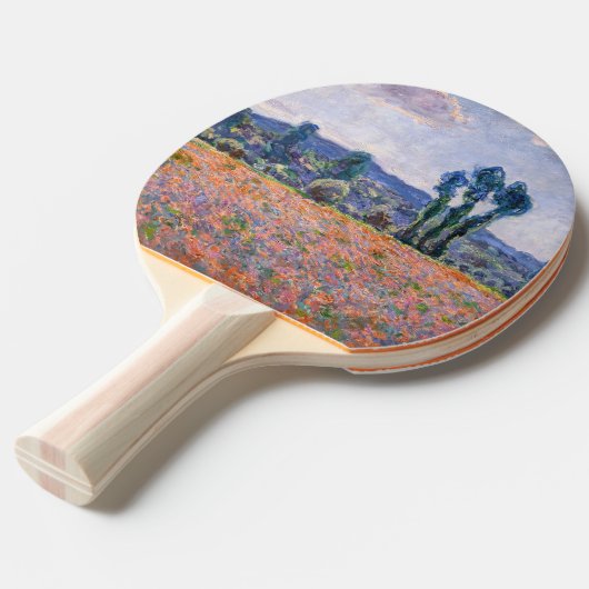 Claude Monet - Poppy Field 1890 (Giverny) Tafeltennisbatje (Voorkant Gekanteld)