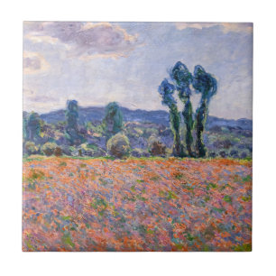 Claude Monet - Poppy Field 1890 (Giverny) Tegeltje