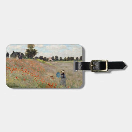 Claude Monet - Poppy Field Bagagelabel (Voorkant horizontaal)