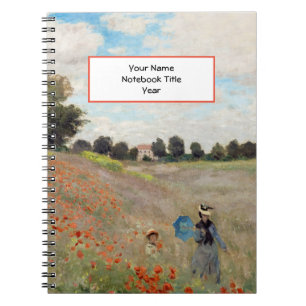 Claude Monet - Poppy Field Notitieboek