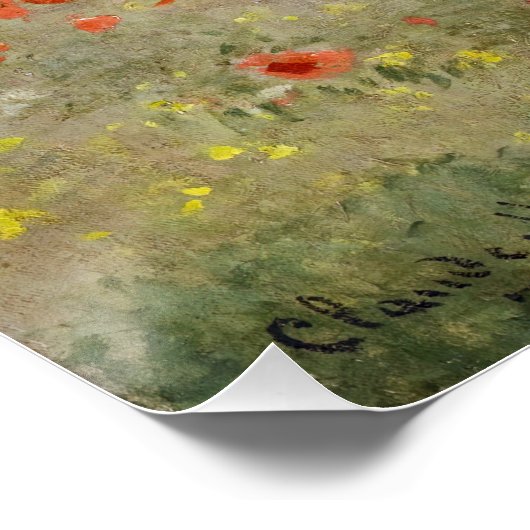 Claude Monet - Poppy Field Perfect Poster (Hoek)