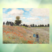 Claude Monet - Poppy Field Raamsticker (Vel 3)