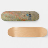 Claude Monet - Poppy Field Skateboard (Horizontaal)