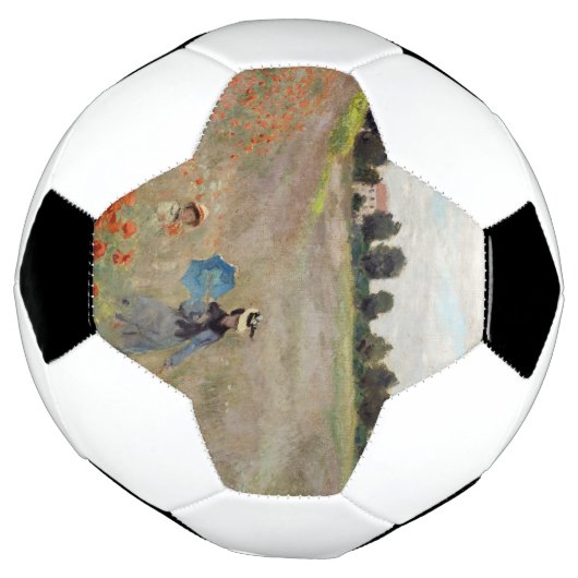 Claude Monet - Poppy Field Voetbal (Gedraaid)