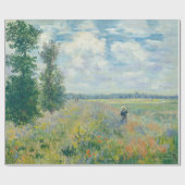 Claude Monet - Poppy Fields bij Argenteuil (1875) Cadeaupapier (Vlak)
