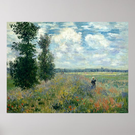 Claude Monet Poppy Fields Poster (Voorkant)