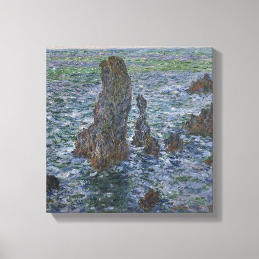 Claude Monet – Port Coton – Pyramids – Pyramides Canvas Afdruk (Voorkant)