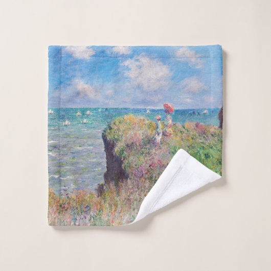 Claude Monet - Promenade Cliff à Pourville (Gant de toilette)