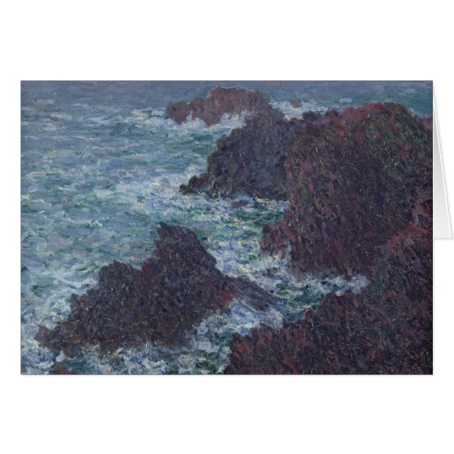 Claude Monet | Rakken in Belle-Ile, wilde kust (Voorkant Horizontaal)