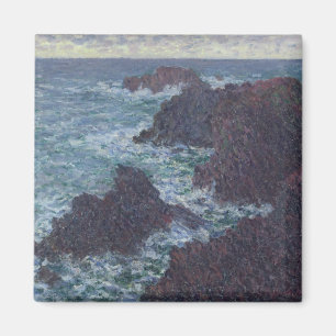 Claude Monet Rakken in Belle-Ile, wilde kust Magneet