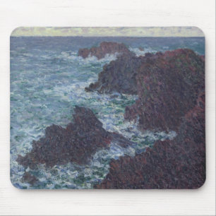 Claude Monet Rakken in Belle-Ile, wilde kust Muismat