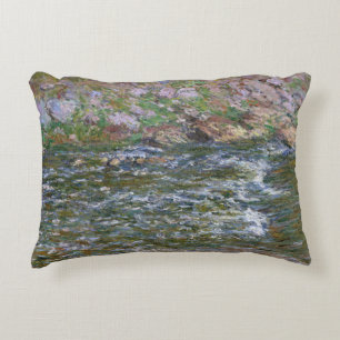 Claude Monet - Rapids over de petite Creuse Decoratief Kussen