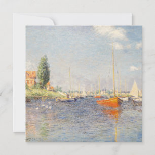 Claude Monet. Red Boats, Argenteuil