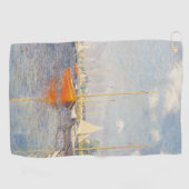 Claude Monet. Red Boats, Argenteuil Golfhanddoek (Horizontaal)