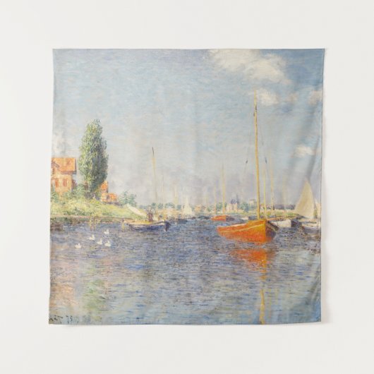 Claude Monet. Red Boats, Argenteuil Wandkleed (Voorkant)