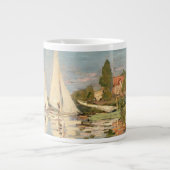 Claude Monet | Regatta at Argenteuil, c.1872 Extra Grote Beker (Voorkant)