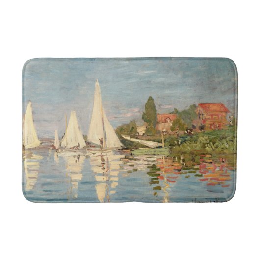 Claude Monet | Regatta te Argenteuil, c.1872 Badmat (Voorkant)