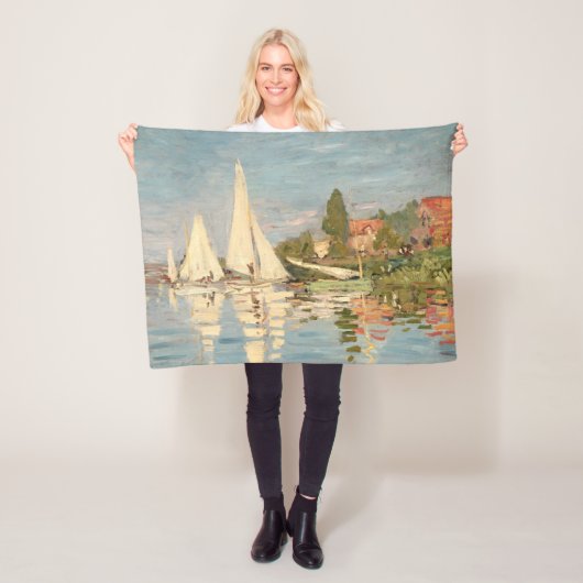 Claude Monet | Regatta te Argenteuil, c.1872 Fleece Deken (In situ)