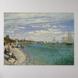 Claude Monet Regatta te Sainte-Adresse Poster