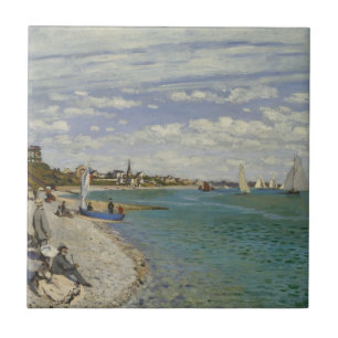 Claude Monet   Regatta te Sainte-Adresse Tegeltje